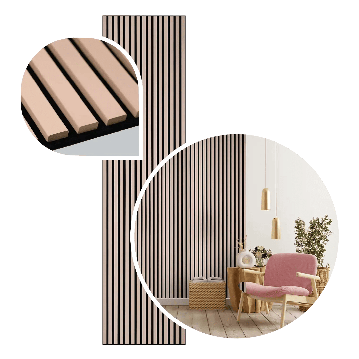 Akustikpaneel Pastell Lachs 120x60 cm - Vivodo Onlineshop