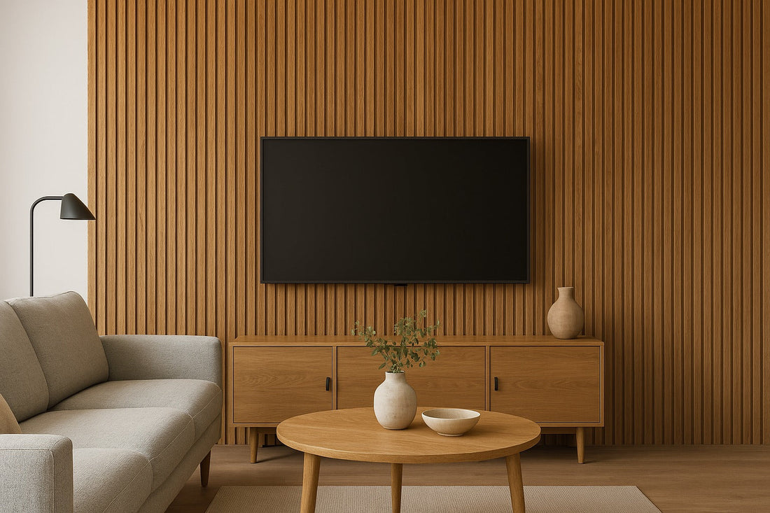 Gemütlichkeit trifft Design: Holzrückwand fürs Interieur